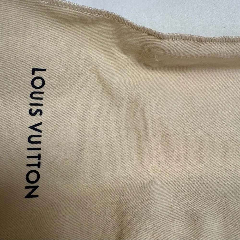 Louis Vuitton Beige Fold Over Small Accessories Dust Bag